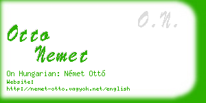otto nemet business card
