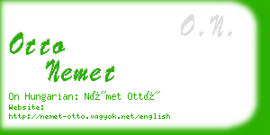 otto nemet business card